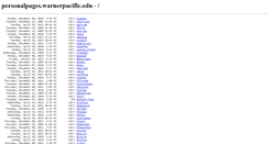 Desktop Screenshot of personalpages.warnerpacific.edu