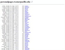 Tablet Screenshot of personalpages.warnerpacific.edu